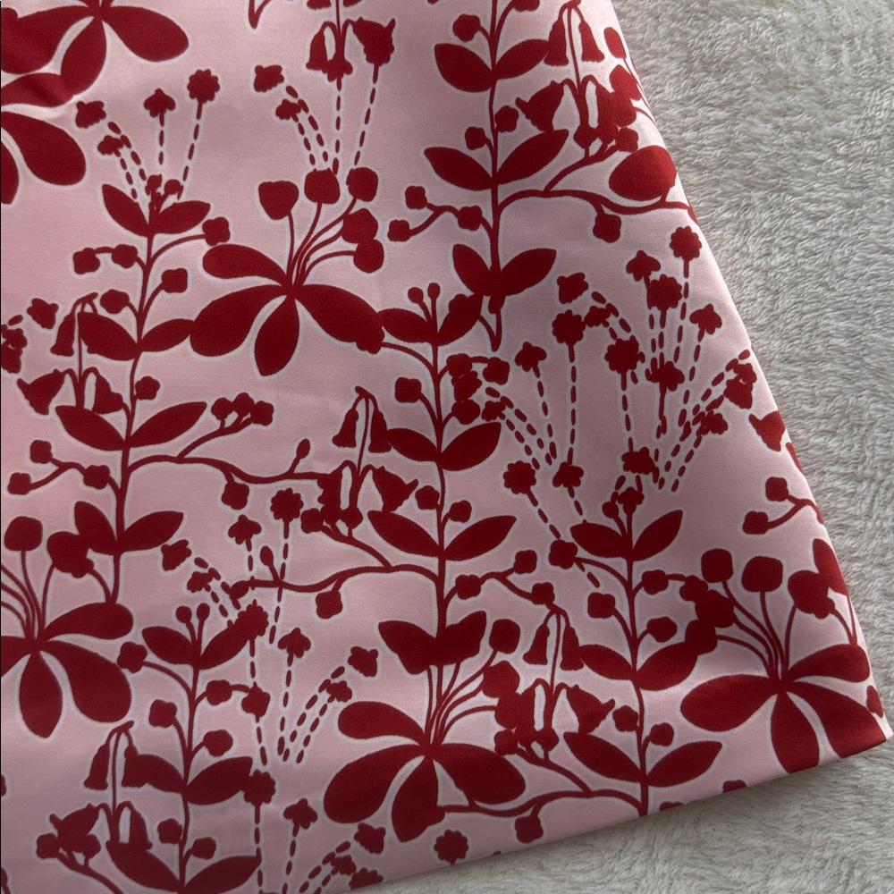 Anthropologie Cynthia Rowley Chestnut Hill Red Motif Mini Swing Dress NWT - Picture 11 of 16